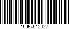 Código de barras (EAN, GTIN, SKU, ISBN): '19954912932'