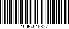 Código de barras (EAN, GTIN, SKU, ISBN): '19954918637'