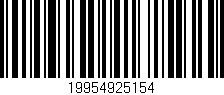 Código de barras (EAN, GTIN, SKU, ISBN): '19954925154'