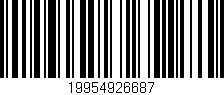 Código de barras (EAN, GTIN, SKU, ISBN): '19954926687'