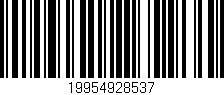 Código de barras (EAN, GTIN, SKU, ISBN): '19954928537'