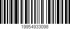 Código de barras (EAN, GTIN, SKU, ISBN): '19954933098'