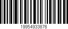 Código de barras (EAN, GTIN, SKU, ISBN): '19954933876'