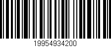 Código de barras (EAN, GTIN, SKU, ISBN): '19954934200'