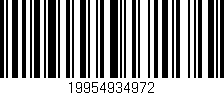Código de barras (EAN, GTIN, SKU, ISBN): '19954934972'