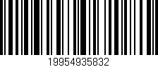 Código de barras (EAN, GTIN, SKU, ISBN): '19954935832'