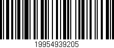 Código de barras (EAN, GTIN, SKU, ISBN): '19954939205'