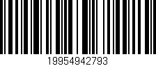 Código de barras (EAN, GTIN, SKU, ISBN): '19954942793'