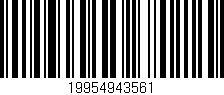 Código de barras (EAN, GTIN, SKU, ISBN): '19954943561'