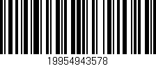 Código de barras (EAN, GTIN, SKU, ISBN): '19954943578'