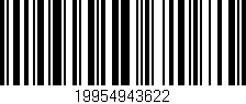 Código de barras (EAN, GTIN, SKU, ISBN): '19954943622'