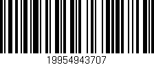 Código de barras (EAN, GTIN, SKU, ISBN): '19954943707'