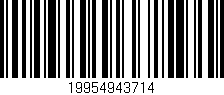 Código de barras (EAN, GTIN, SKU, ISBN): '19954943714'