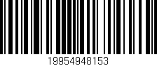 Código de barras (EAN, GTIN, SKU, ISBN): '19954948153'