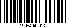 Código de barras (EAN, GTIN, SKU, ISBN): '19954948924'
