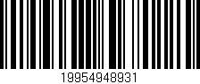 Código de barras (EAN, GTIN, SKU, ISBN): '19954948931'