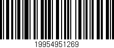 Código de barras (EAN, GTIN, SKU, ISBN): '19954951269'