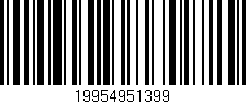 Código de barras (EAN, GTIN, SKU, ISBN): '19954951399'