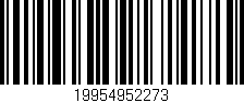 Código de barras (EAN, GTIN, SKU, ISBN): '19954952273'