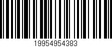 Código de barras (EAN, GTIN, SKU, ISBN): '19954954383'