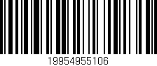 Código de barras (EAN, GTIN, SKU, ISBN): '19954955106'