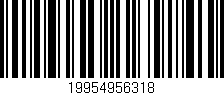 Código de barras (EAN, GTIN, SKU, ISBN): '19954956318'