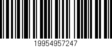 Código de barras (EAN, GTIN, SKU, ISBN): '19954957247'