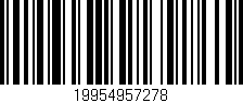 Código de barras (EAN, GTIN, SKU, ISBN): '19954957278'