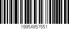Código de barras (EAN, GTIN, SKU, ISBN): '19954957551'