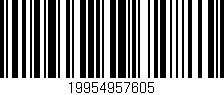 Código de barras (EAN, GTIN, SKU, ISBN): '19954957605'