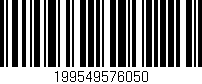 Código de barras (EAN, GTIN, SKU, ISBN): '199549576050'