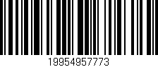 Código de barras (EAN, GTIN, SKU, ISBN): '19954957773'