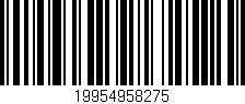 Código de barras (EAN, GTIN, SKU, ISBN): '19954958275'