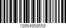Código de barras (EAN, GTIN, SKU, ISBN): '19954958558'