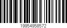 Código de barras (EAN, GTIN, SKU, ISBN): '19954958572'