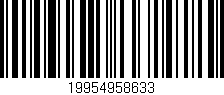 Código de barras (EAN, GTIN, SKU, ISBN): '19954958633'