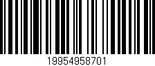 Código de barras (EAN, GTIN, SKU, ISBN): '19954958701'
