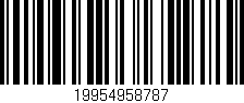 Código de barras (EAN, GTIN, SKU, ISBN): '19954958787'