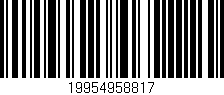 Código de barras (EAN, GTIN, SKU, ISBN): '19954958817'