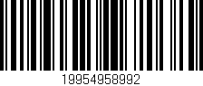Código de barras (EAN, GTIN, SKU, ISBN): '19954958992'
