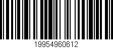 Código de barras (EAN, GTIN, SKU, ISBN): '19954960612'