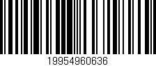 Código de barras (EAN, GTIN, SKU, ISBN): '19954960636'