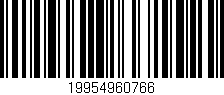 Código de barras (EAN, GTIN, SKU, ISBN): '19954960766'
