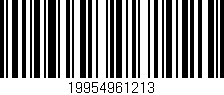 Código de barras (EAN, GTIN, SKU, ISBN): '19954961213'