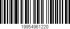 Código de barras (EAN, GTIN, SKU, ISBN): '19954961220'