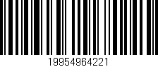 Código de barras (EAN, GTIN, SKU, ISBN): '19954964221'