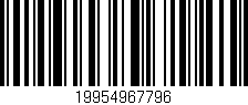 Código de barras (EAN, GTIN, SKU, ISBN): '19954967796'