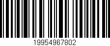 Código de barras (EAN, GTIN, SKU, ISBN): '19954967802'