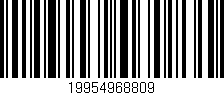 Código de barras (EAN, GTIN, SKU, ISBN): '19954968809'