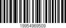 Código de barras (EAN, GTIN, SKU, ISBN): '19954969509'